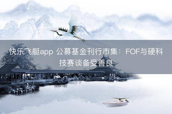 快乐飞艇app 公募基金刊行市集：FOF与硬科技赛谈备受善良