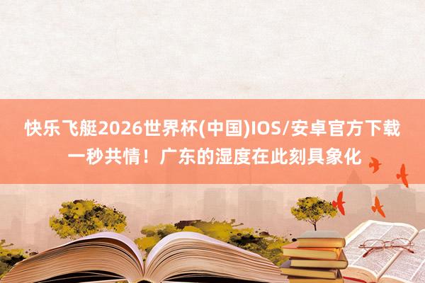 快乐飞艇2026世界杯(中国)IOS/安卓官方下载 一秒共情！广东的湿度在此刻具象化