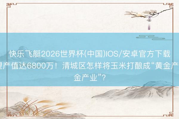 快乐飞艇2026世界杯(中国)IOS/安卓官方下载 瞻望产值达6800万!清城区怎样将玉米打酿成“黄金产业”?